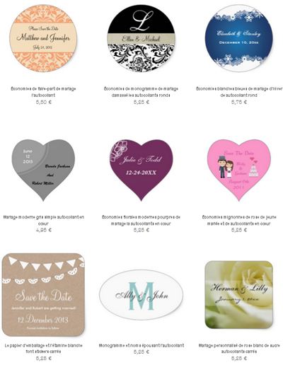 Autocollants SAve the date sur Zazzle